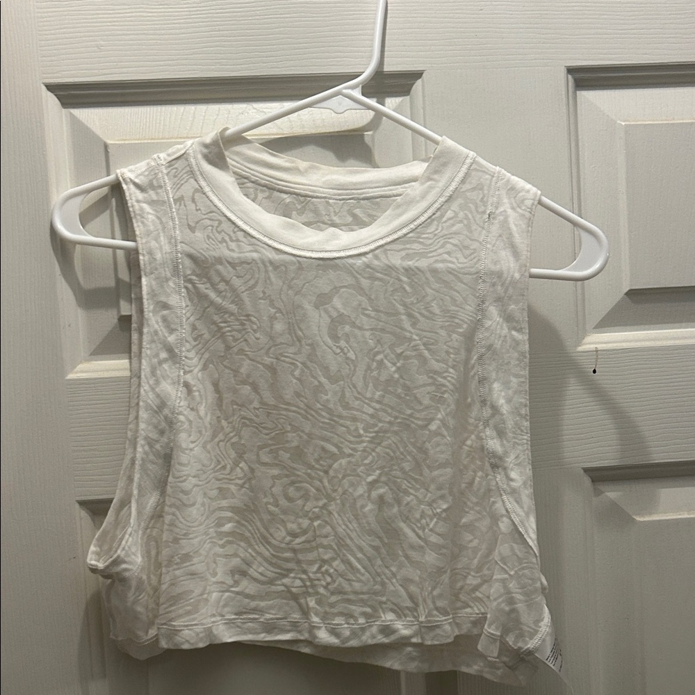 Lululemon Women's White Sleeveless Top